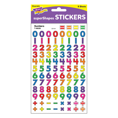 Numbers superShapes Stickers, 800 ct