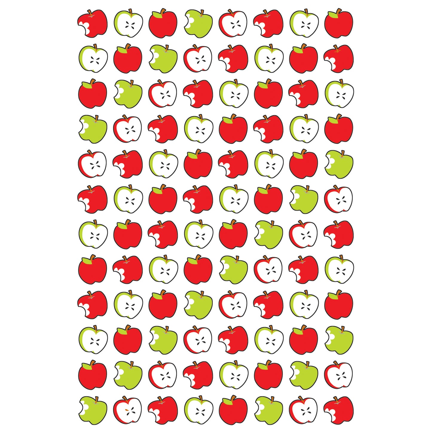 Tasty Apples superShapes Stickers, 800 Per Pack, 12 Packs