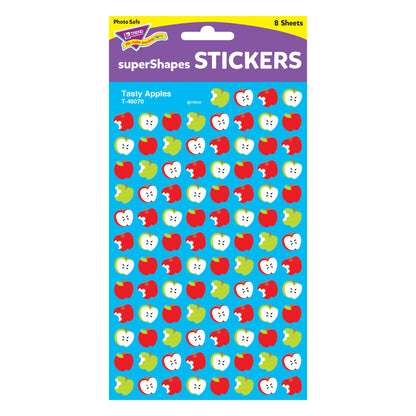 Tasty Apples superShapes Stickers, 800 Per Pack, 12 Packs