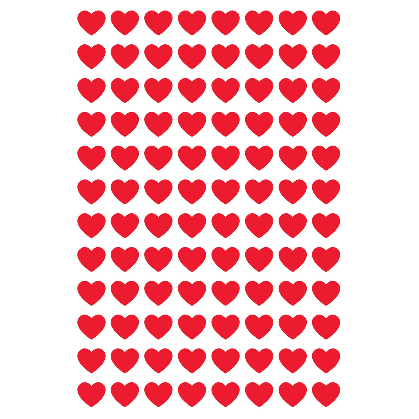 Red Hearts superShapes Stickers, 800 ct