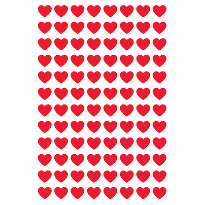 Red Hearts superShapes Stickers, 800 ct