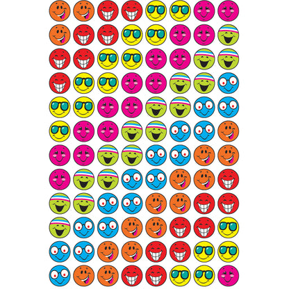 Happy Smiles superSpots® Stickers, 800 Per Pack, 12 Packs