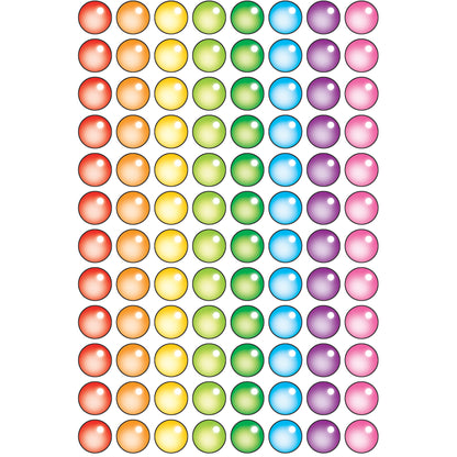 Rainbow Gel superSpots® Stickers, 800 Per Pack, 12 Packs