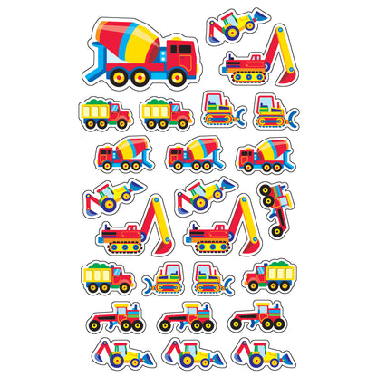 Construction Vehicles superShapes Stickers-Large, 200 Per Pack, 12 Packs