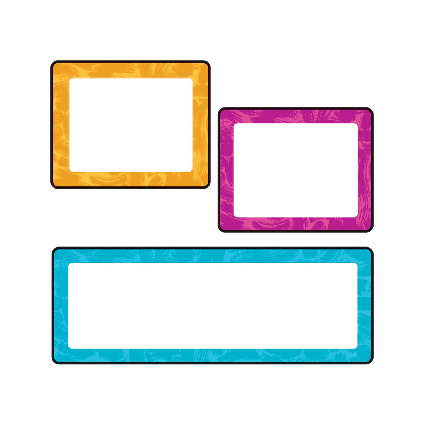 Color Harmony Painted Labels superShapes Stickers - Large, 24 Count