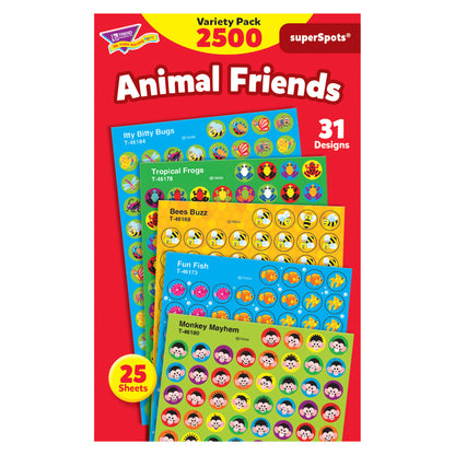 Animal Friends superSpots® Stickers Variety Pack, 2500 ct