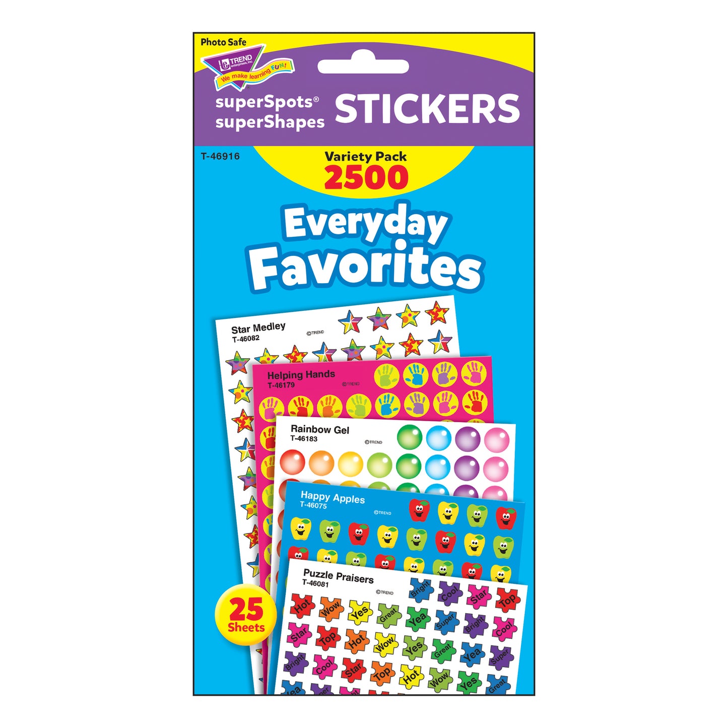 Everyday Favorites superSpots®/superShapes VarPk, 2500 ct