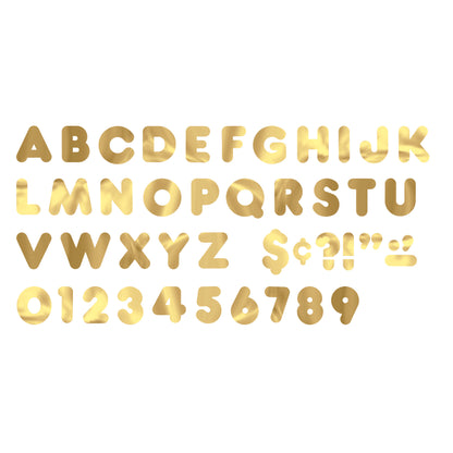 Gold Metallic 4" Casual UC Ready Letters®