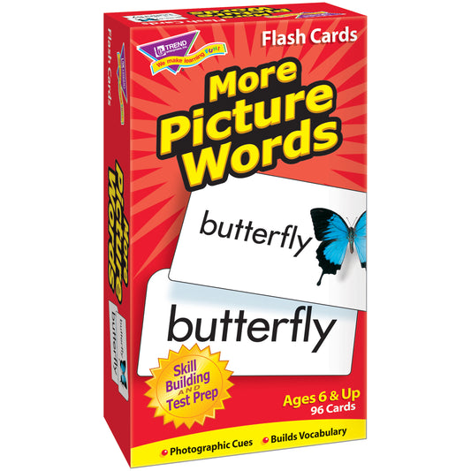 More Picture Words Skill Drill Flash Cards, 2 Sets