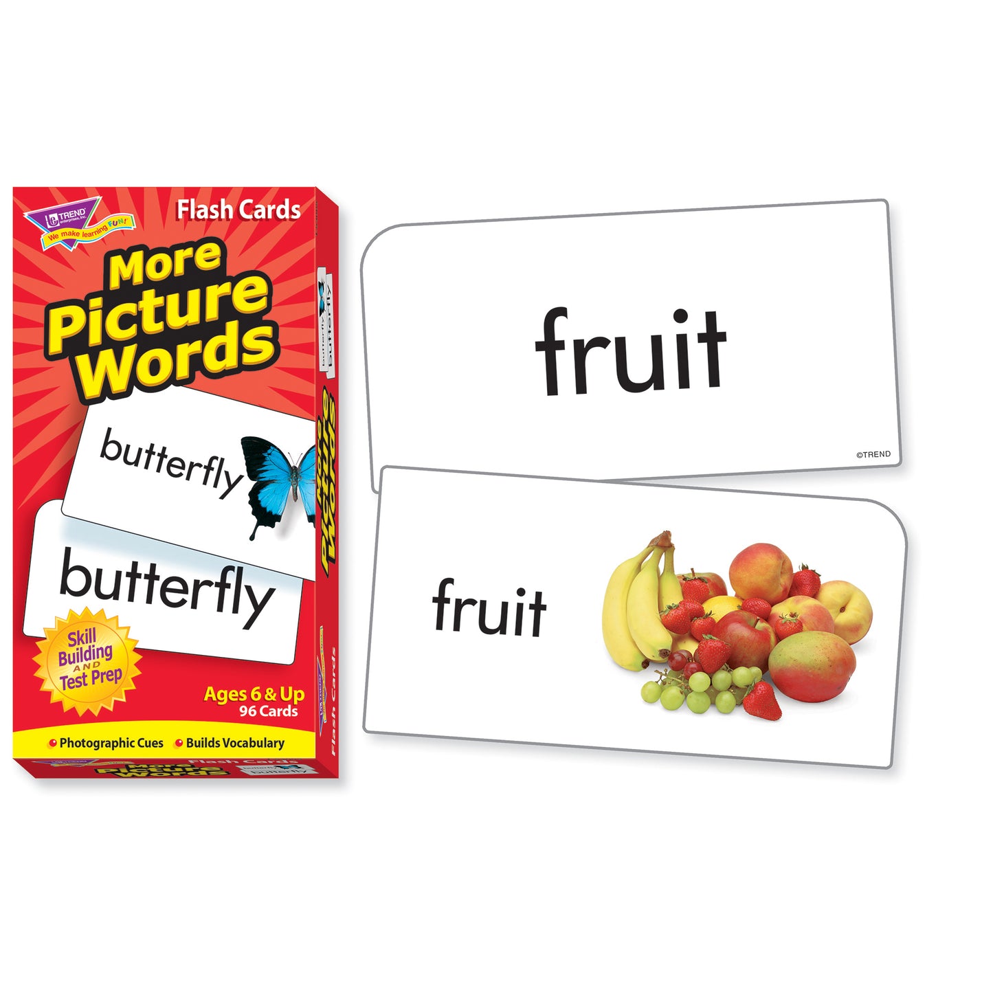 More Picture Words Skill Drill Flash Cards, 2 Sets