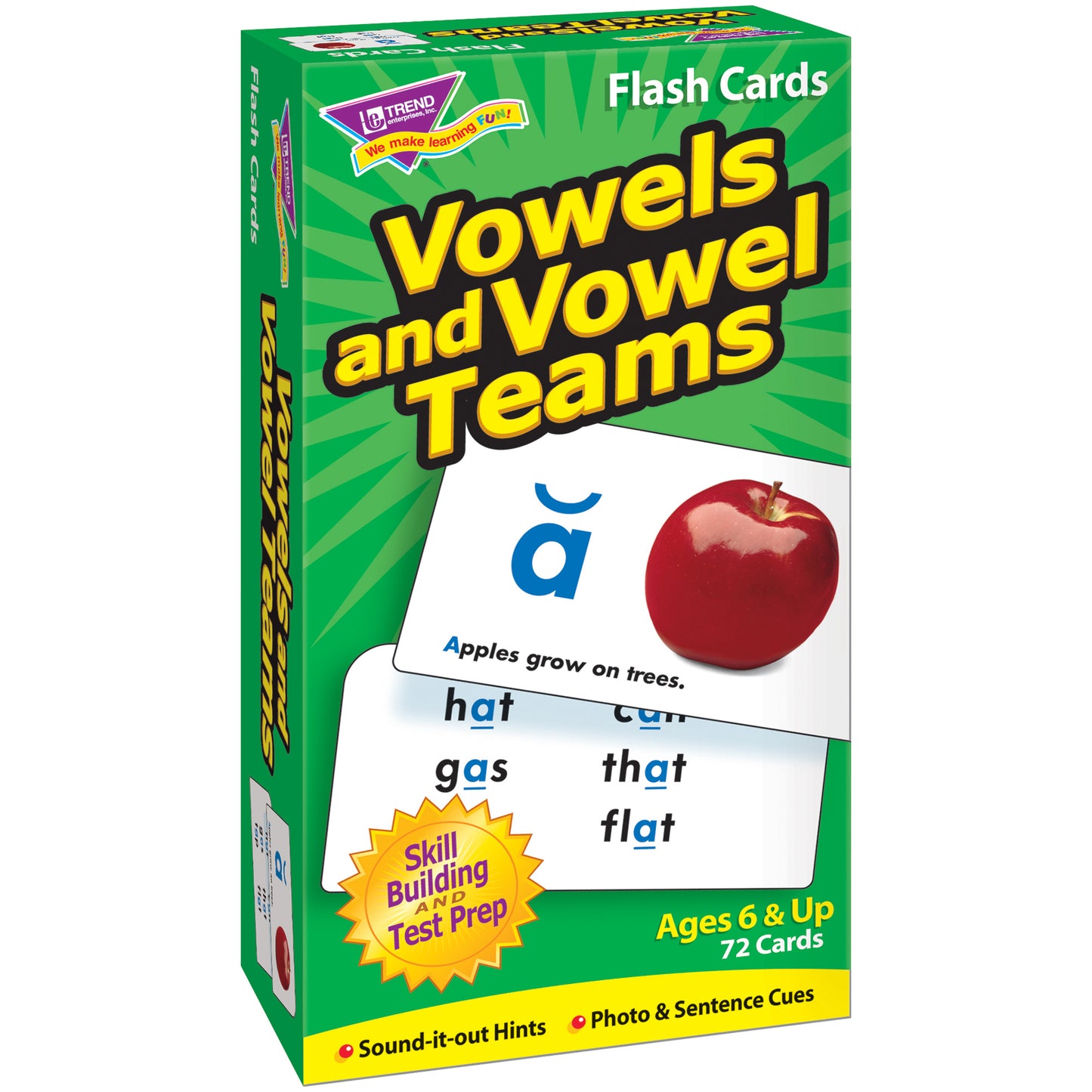 (3 EA) FLASH CARDS VOWELS & VOWEL TEAMS 72/BOX