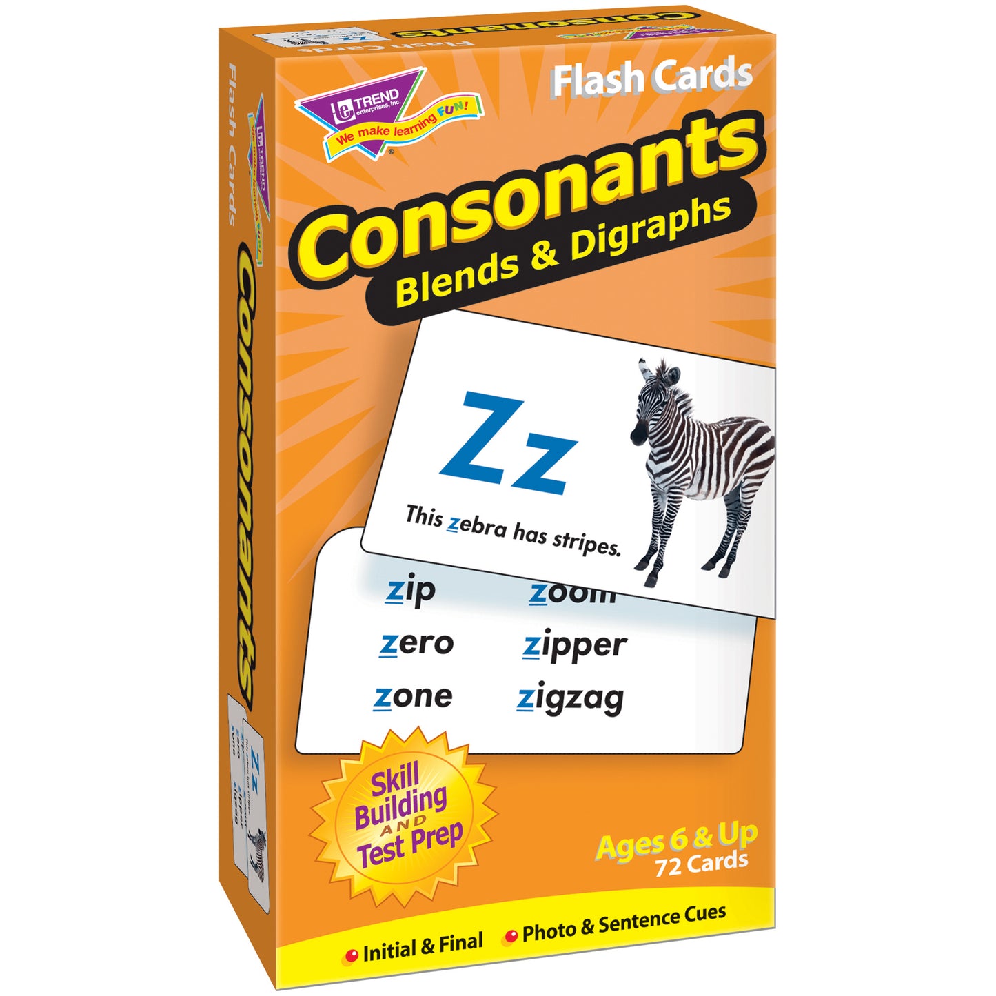 (3 EA) FLASH CARDS CONSONANTS 72 BOX