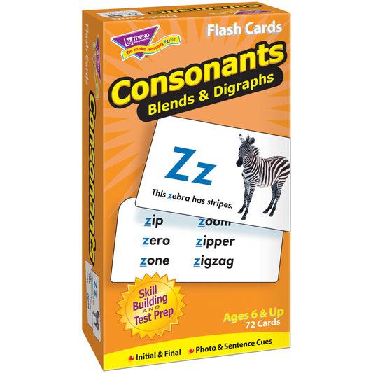 (3 EA) FLASH CARDS CONSONANTS 72 BOX