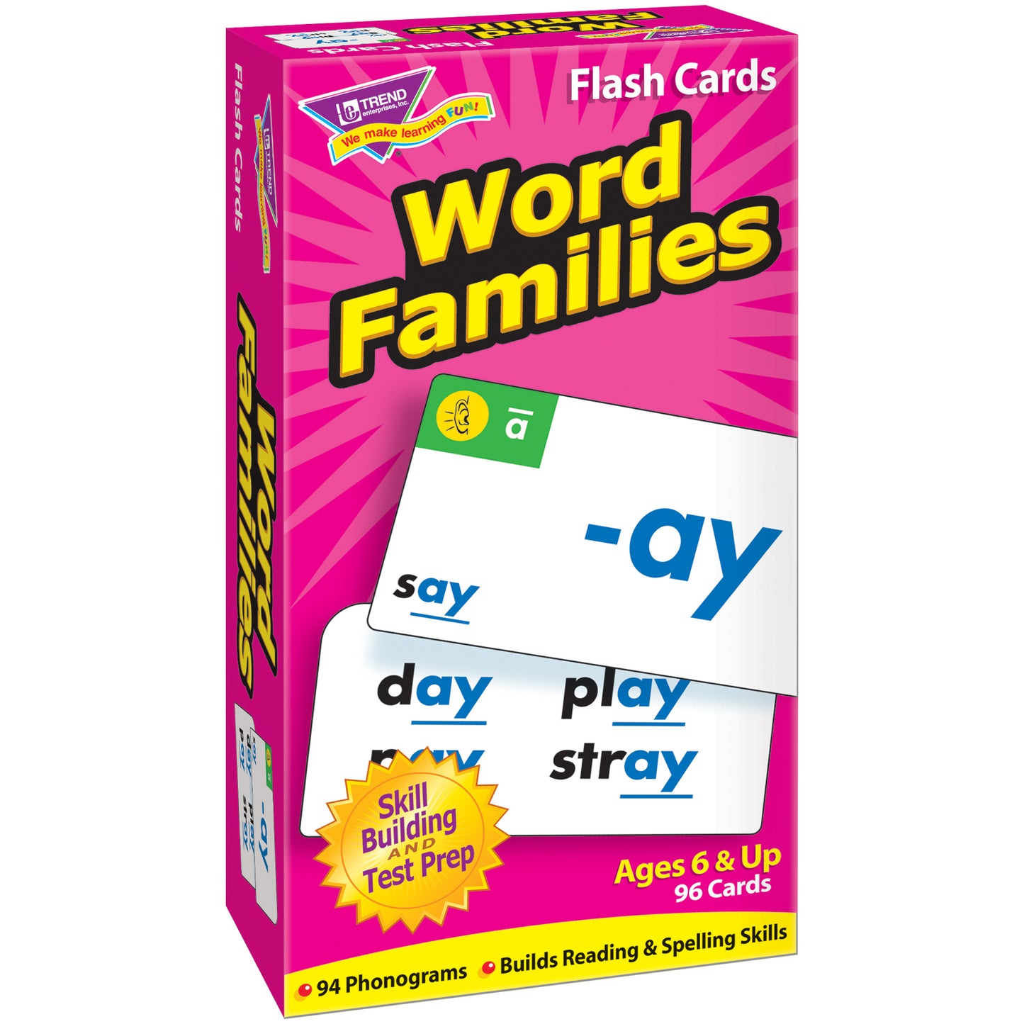 (2 EA) FLASH CARDS WORD FAMILIES 96 PER BOX