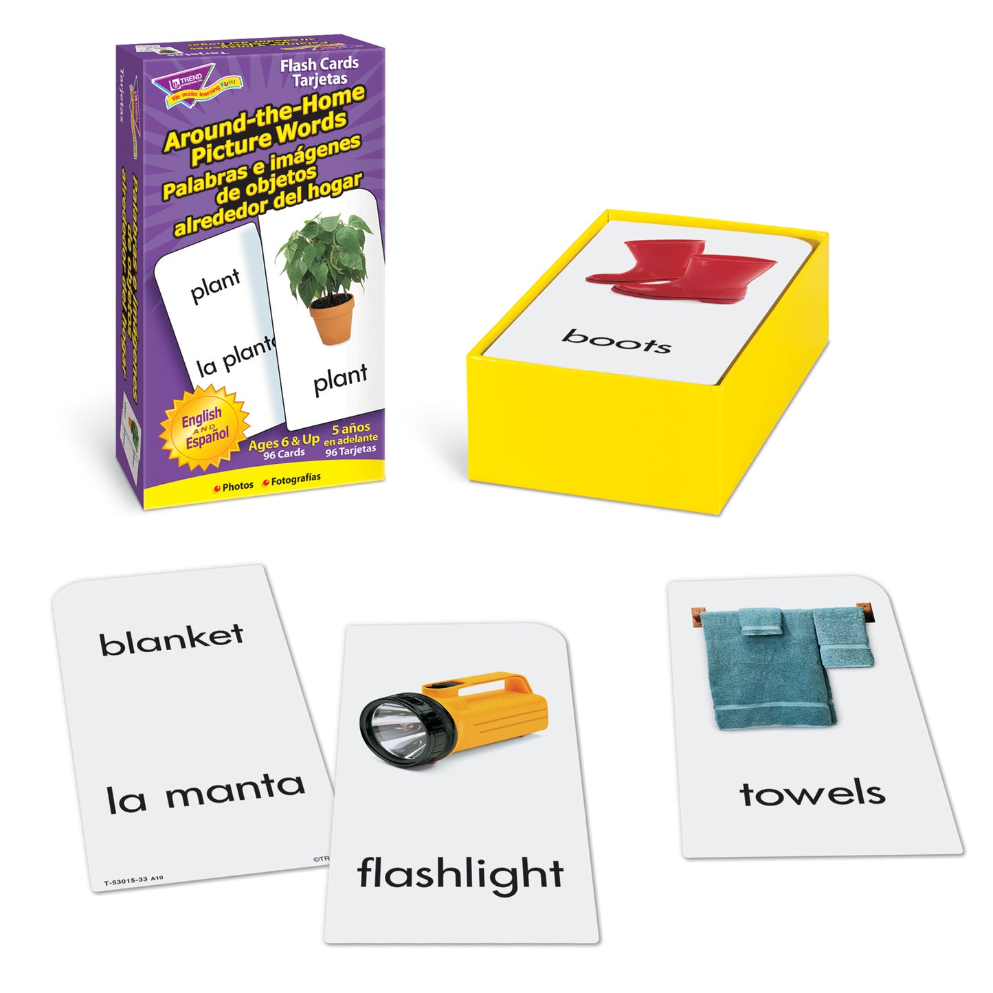 Around-the-Home/Palabras (EN/SP) Skill Drill Flash Cards