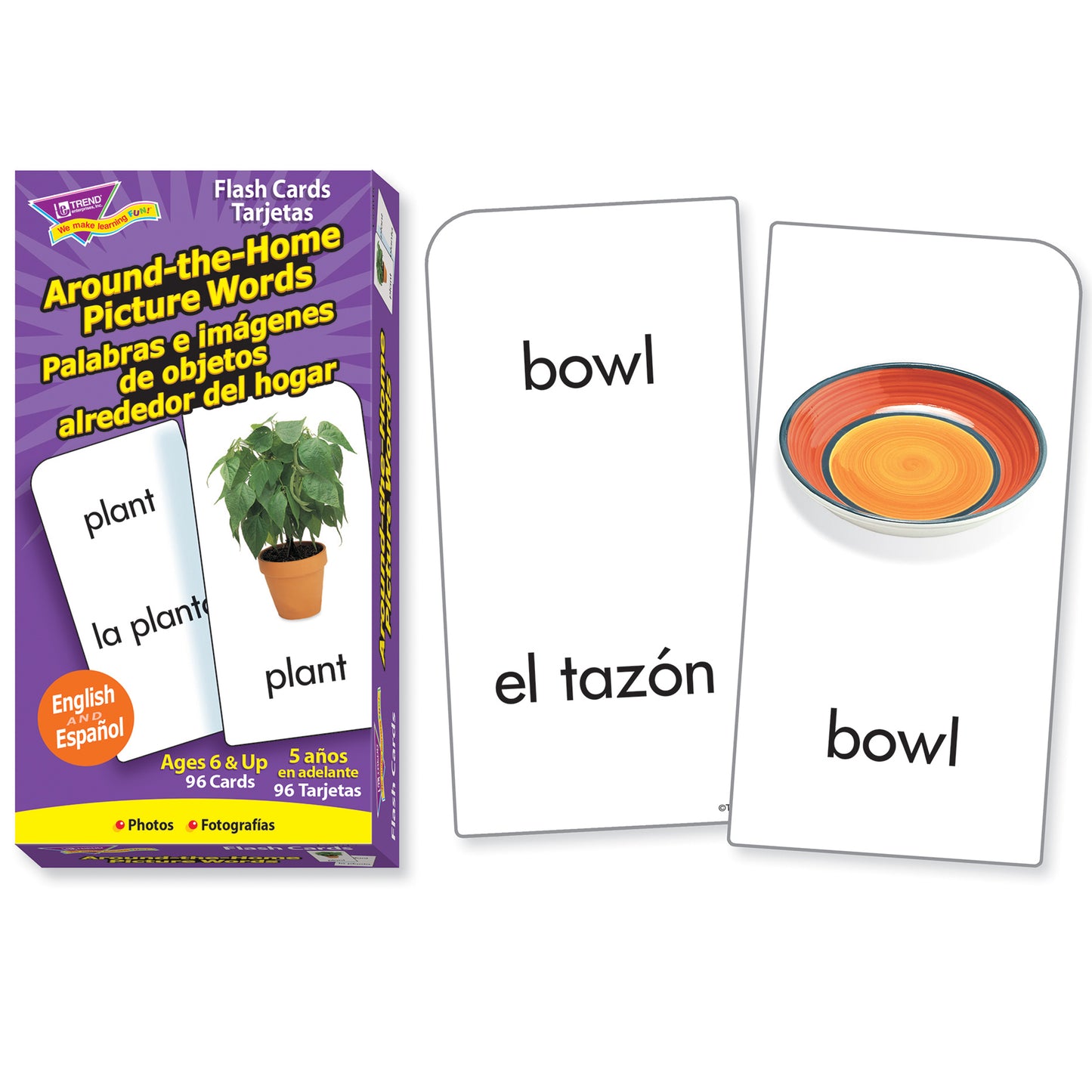 Around-the-Home/Palabras (EN/SP) Skill Drill Flash Cards