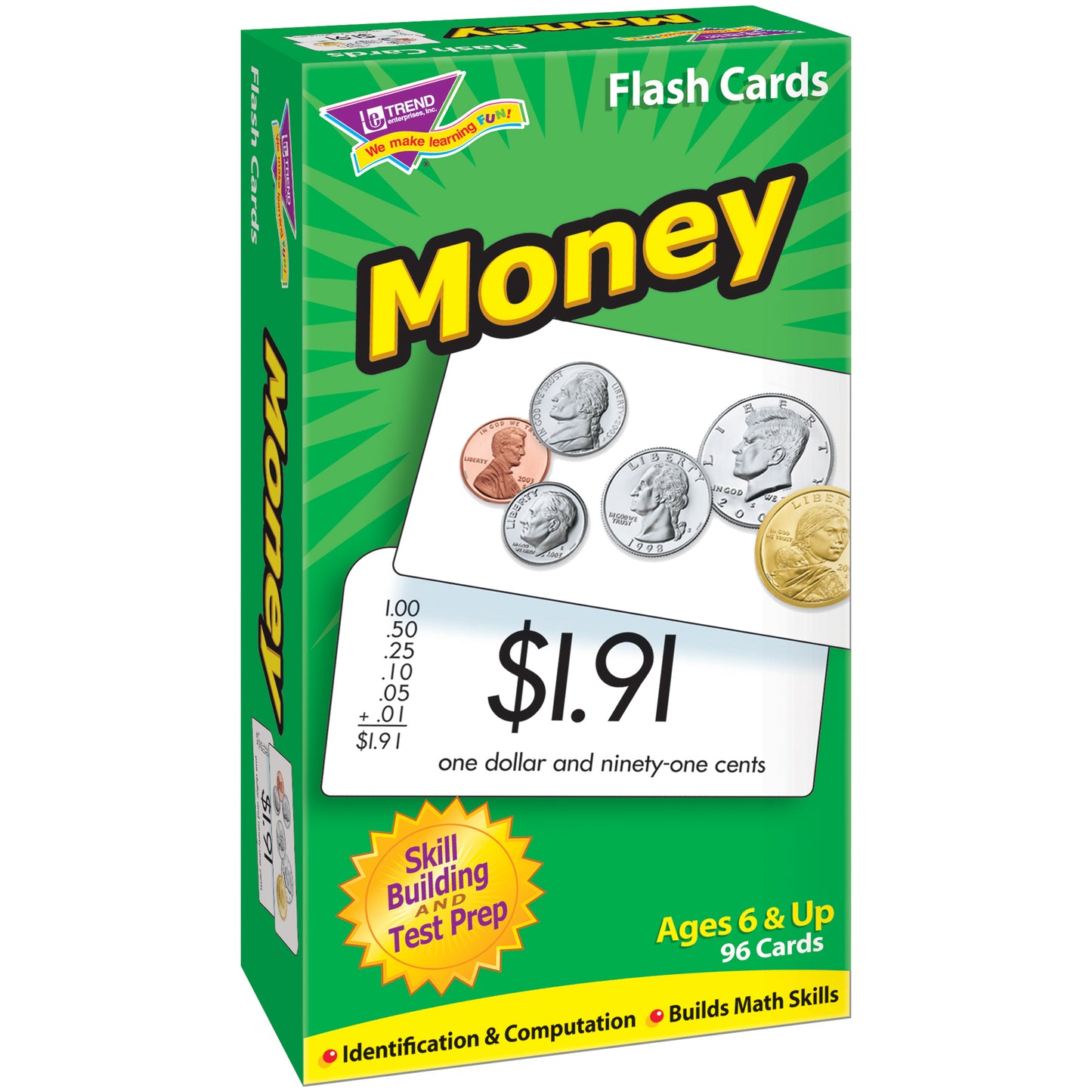 Money Skill Drill Flash Cards, 3 Sets