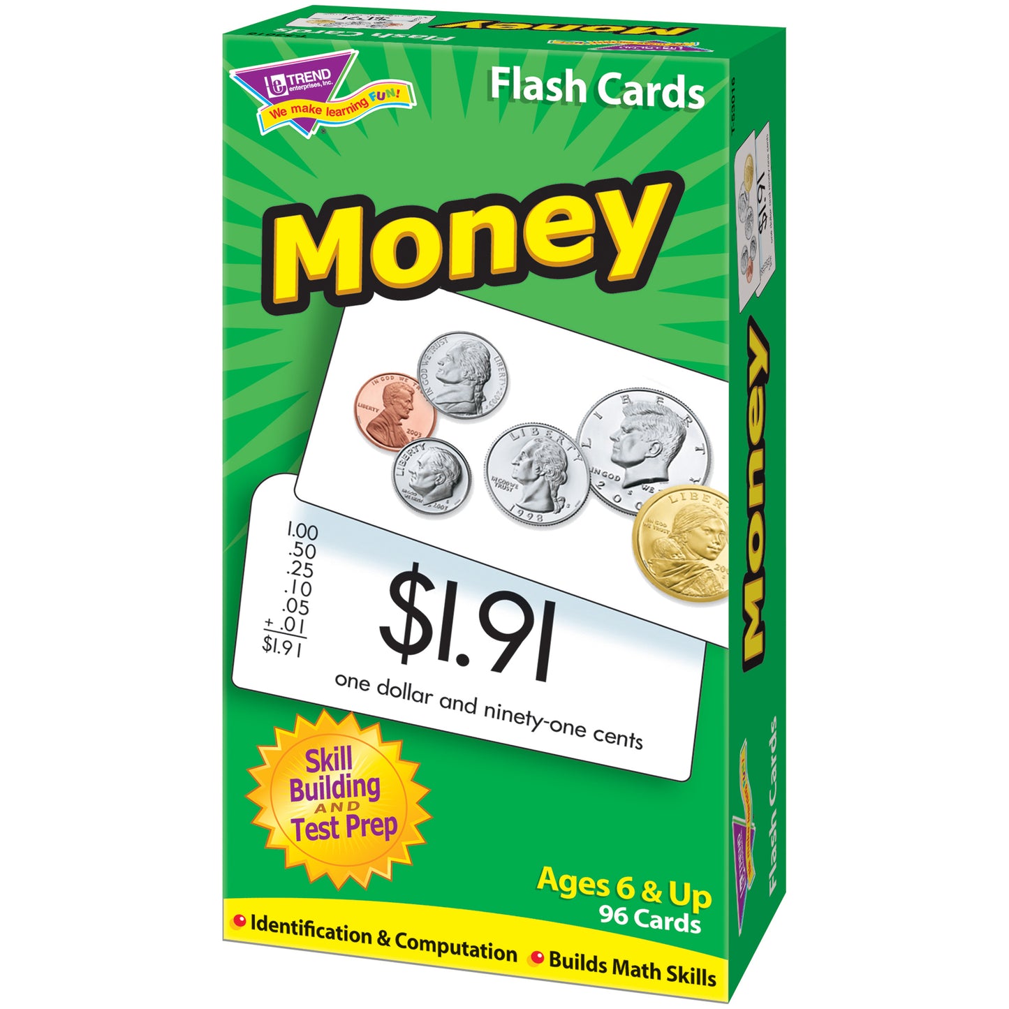 Money Skill Drill Flash Cards, 3 Sets