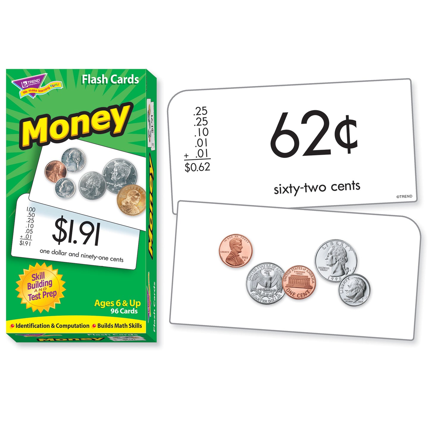 Money Skill Drill Flash Cards, 3 Sets