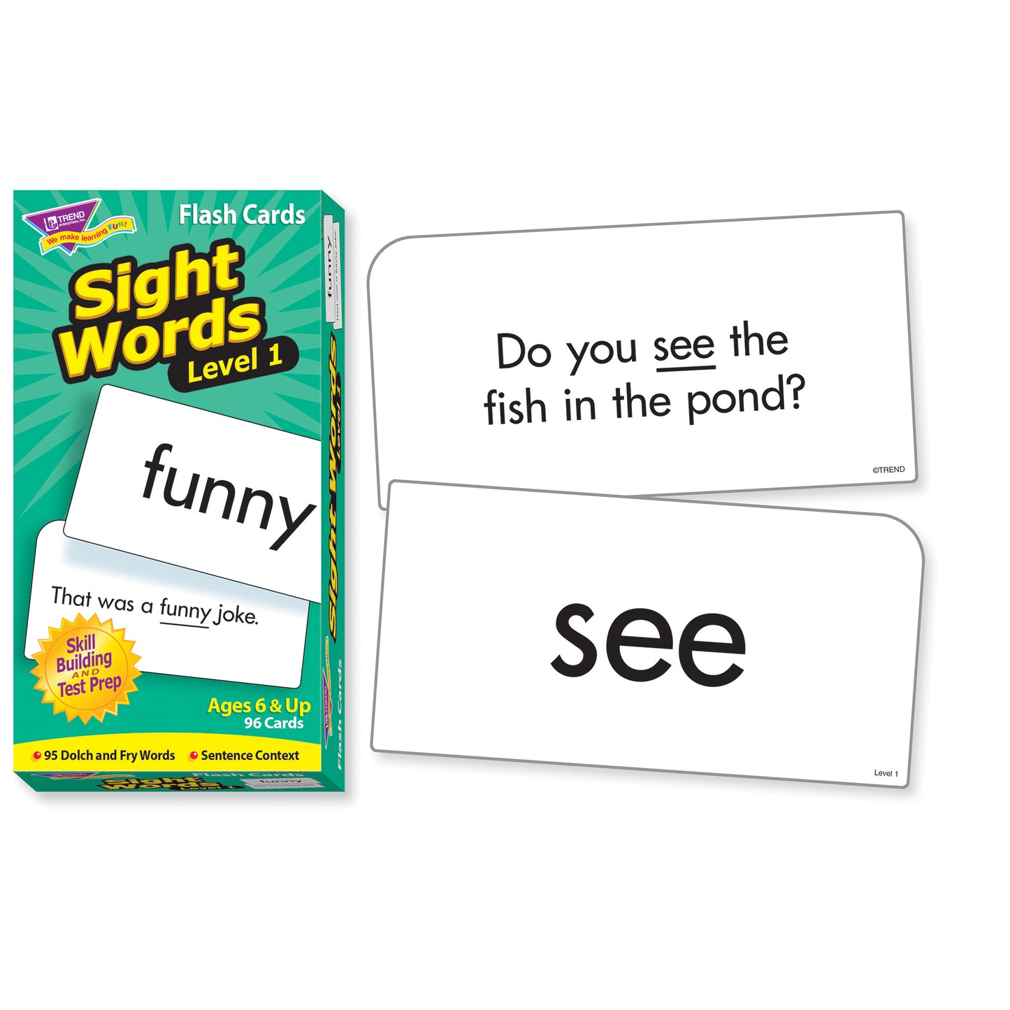 Sight Words – Level 1 Skill Drill Flash Cards, 2 Sets