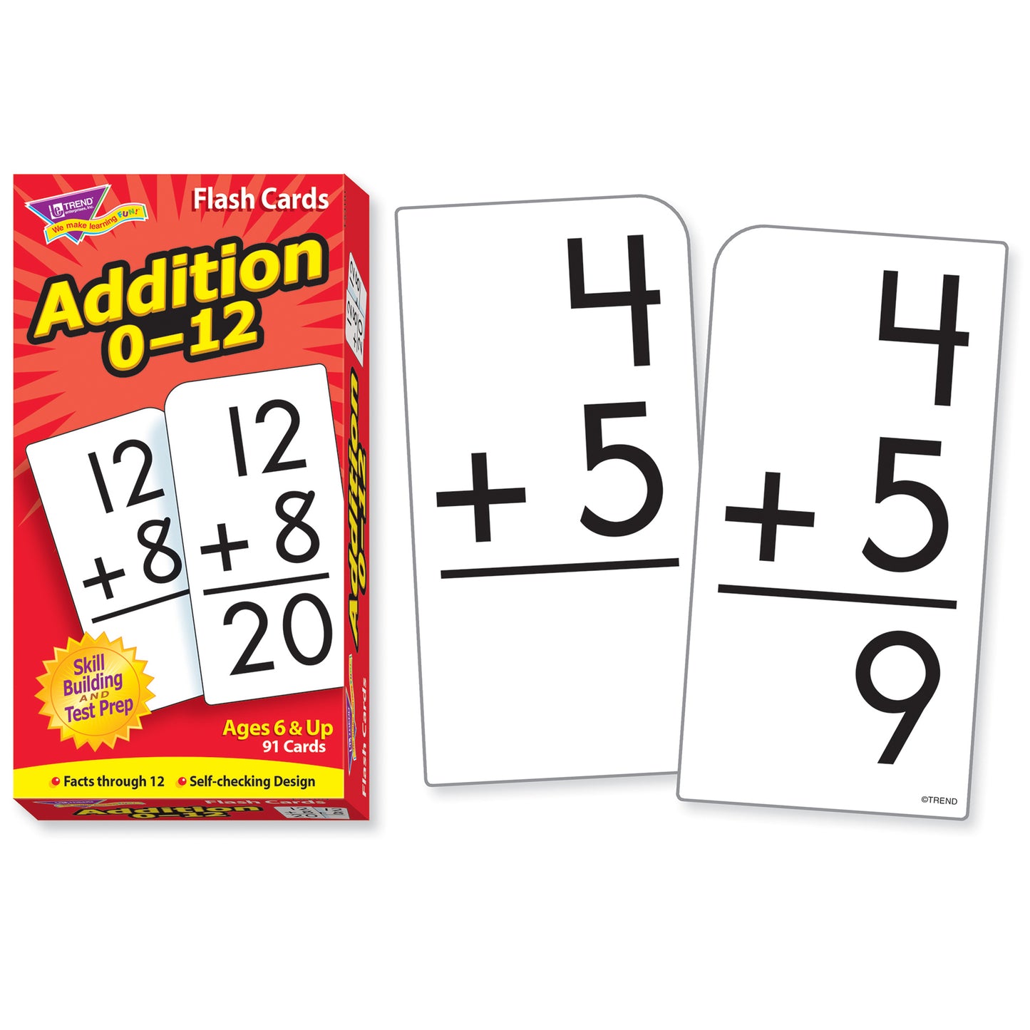 Addition 0-12 Skill Drill Flash Cards, 3 Sets