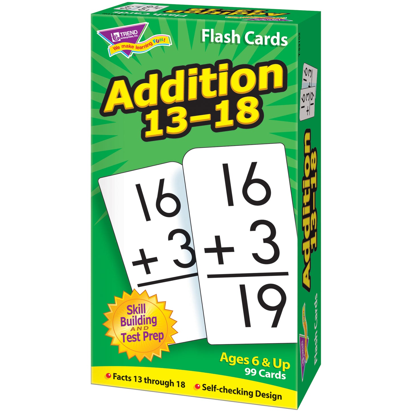 Addition 13-18 Skill Drill Flash Cards, 3 Sets