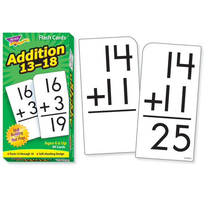 Addition 13-18 Skill Drill Flash Cards, 3 Sets