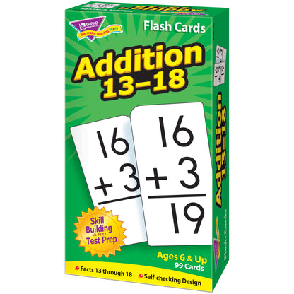 Addition 13-18 Skill Drill Flash Cards