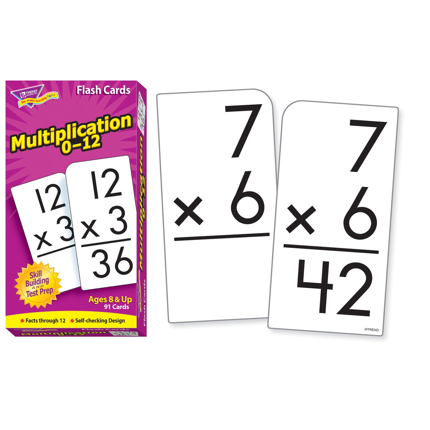 Multiplication 0-12 Skill Drill Flash Cards