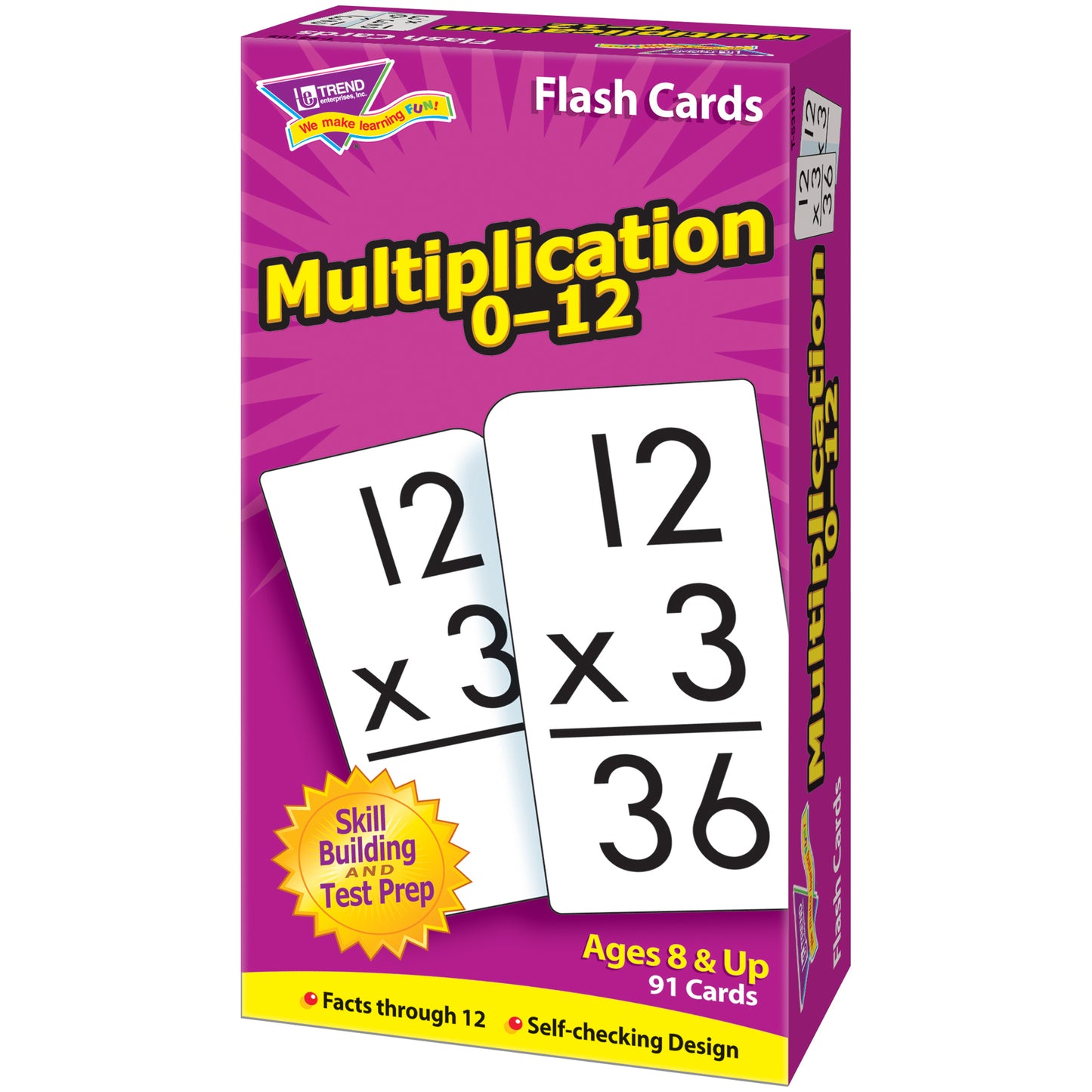 Multiplication 0-12 Skill Drill Flash Cards