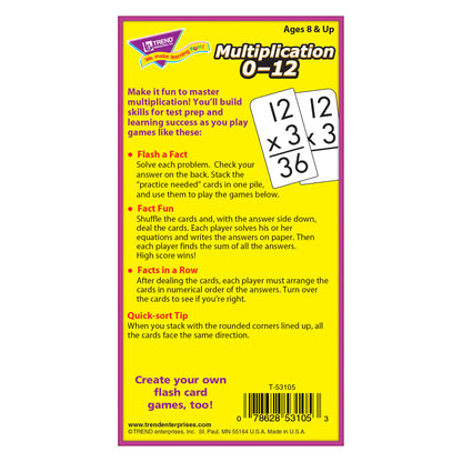 Multiplication 0-12 Skill Drill Flash Cards