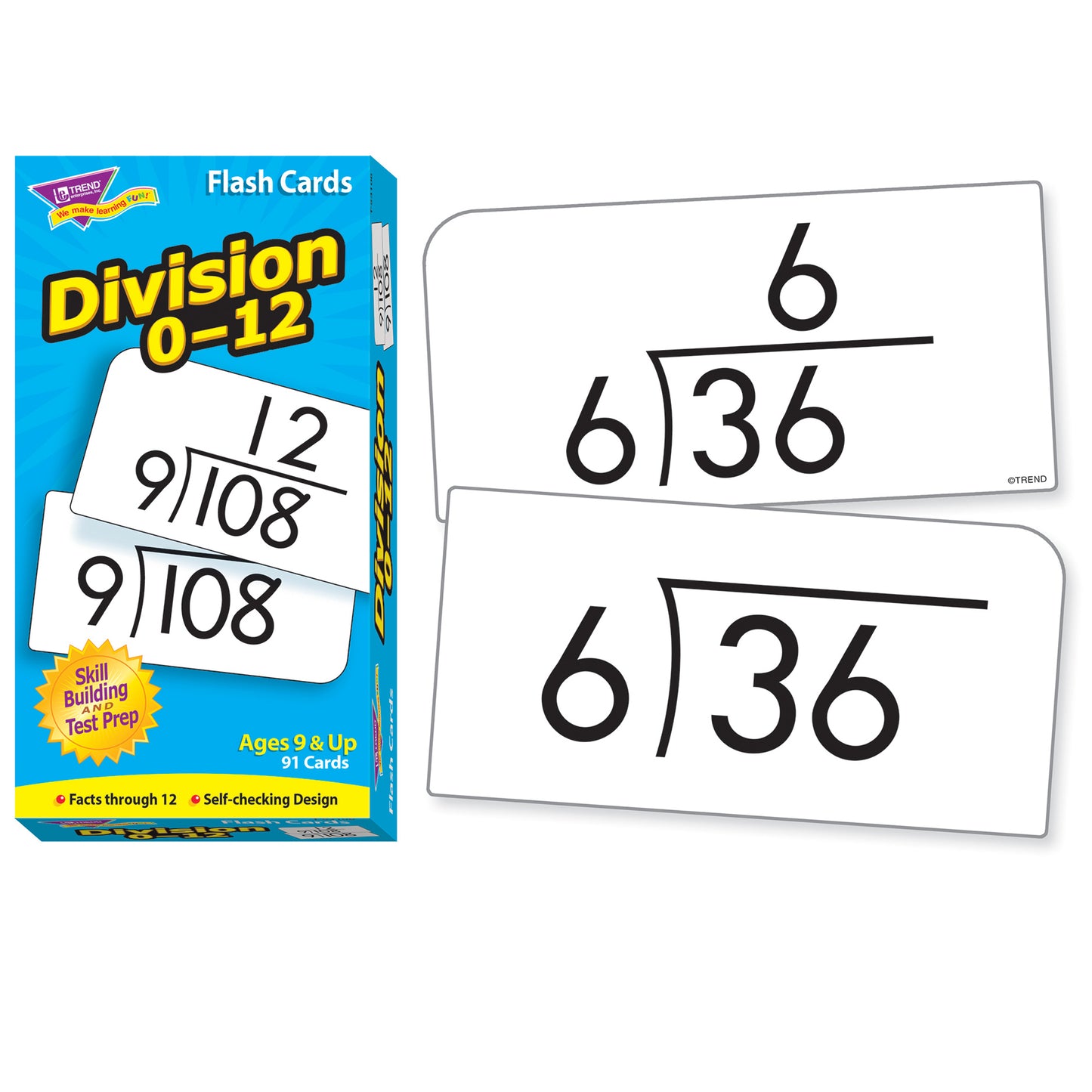 Division 0-12 Skill Drill Flash Cards