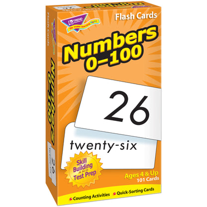 Numbers 0-100 Skill Drill Flash Cards, 3 Sets