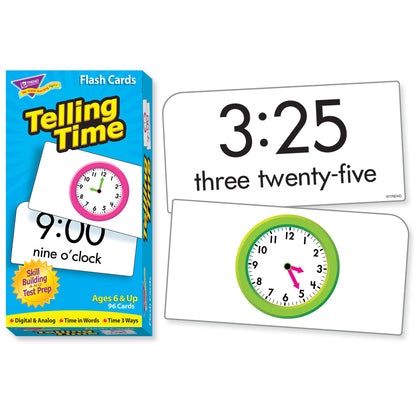 Telling Time Skill Drill Flash Cards, 3 Sets