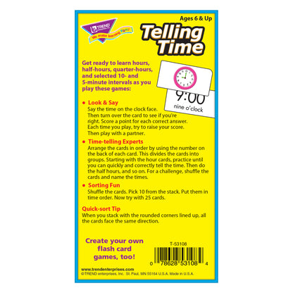 Telling Time Skill Drill Flash Cards