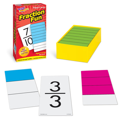 Fraction Fun Skill Drill Flash Cards, 3 Sets