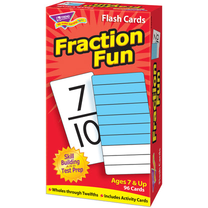 Fraction Fun Skill Drill Flash Cards, 3 Sets