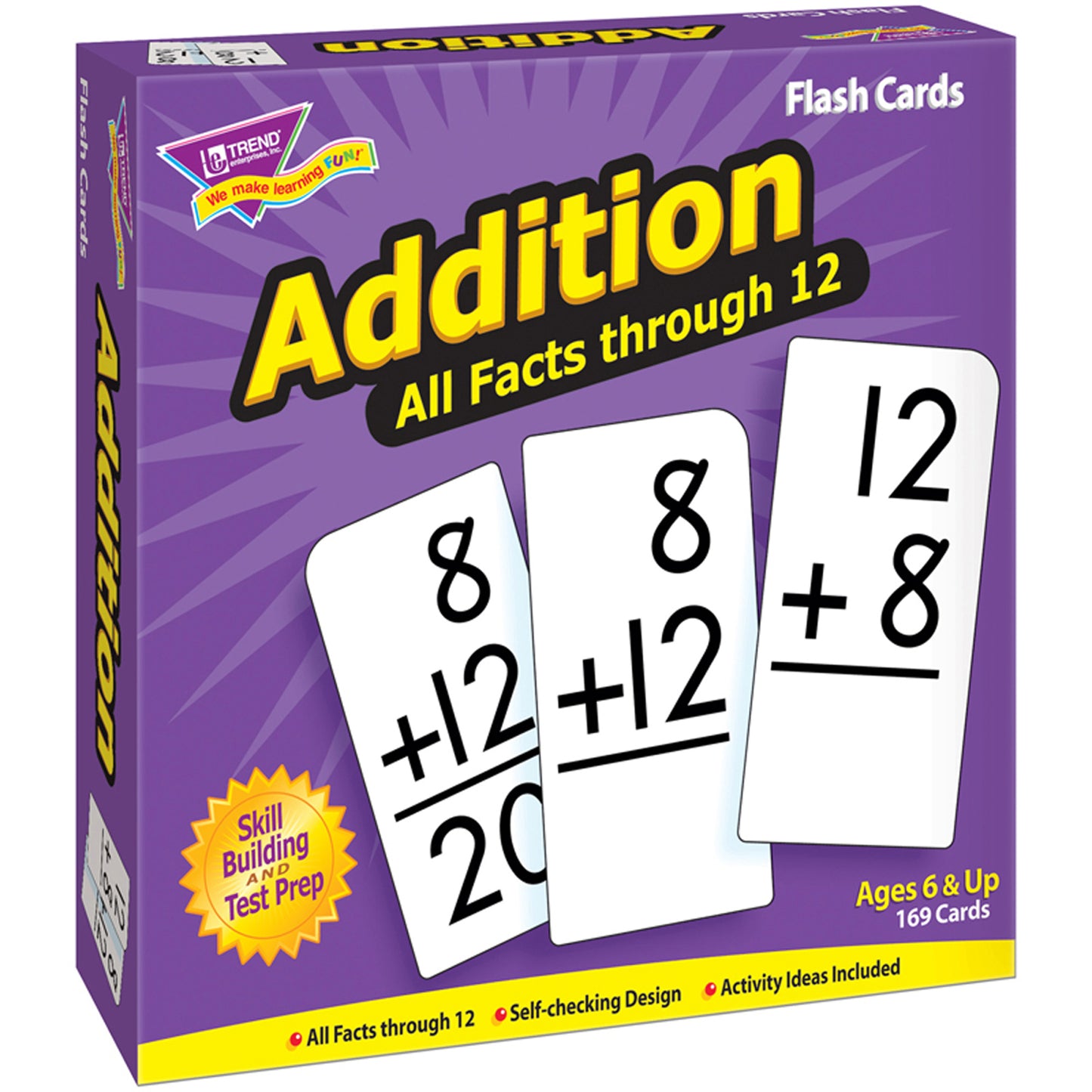 Addition 0-12 All Facts Skill Drill Flash Cards, 2 Sets