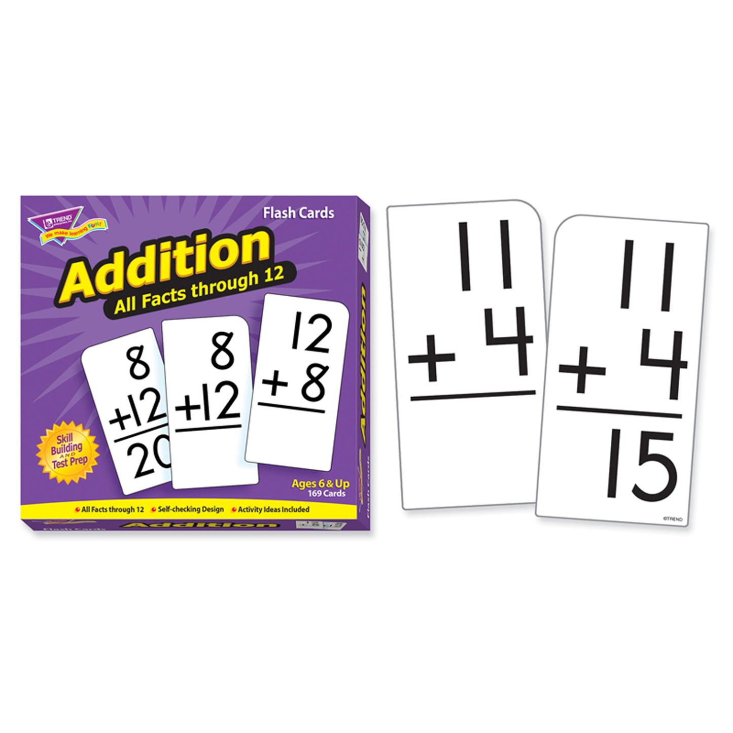 Addition 0-12 All Facts Skill Drill Flash Cards, 2 Sets