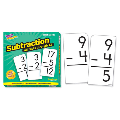 Subtraction 0-12 All Facts Skill Drill Flash Cards, 2 Sets