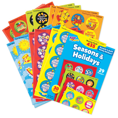 Seasons & Holidays Stinky Stickers® Variety Pack, 435 Per Pack, 2 Packs