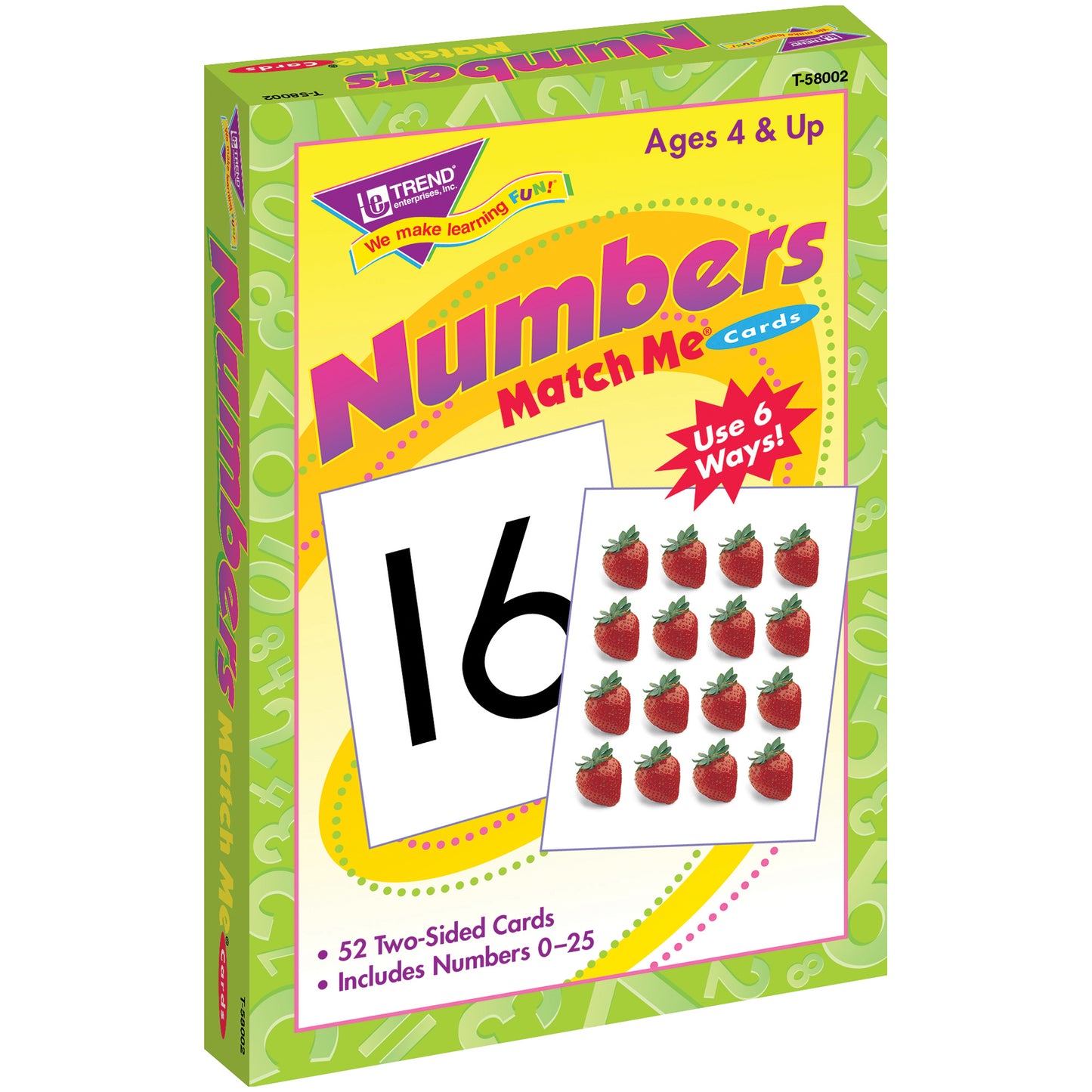 Numbers 0-25 Match Me® Cards, 6 Sets