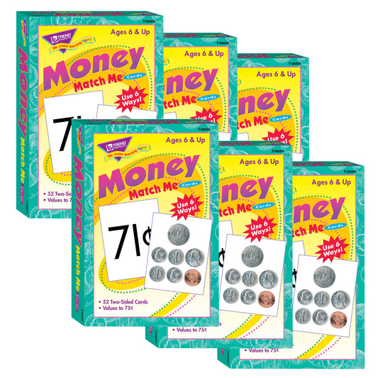 Money Match Me® Cards, 6 Sets