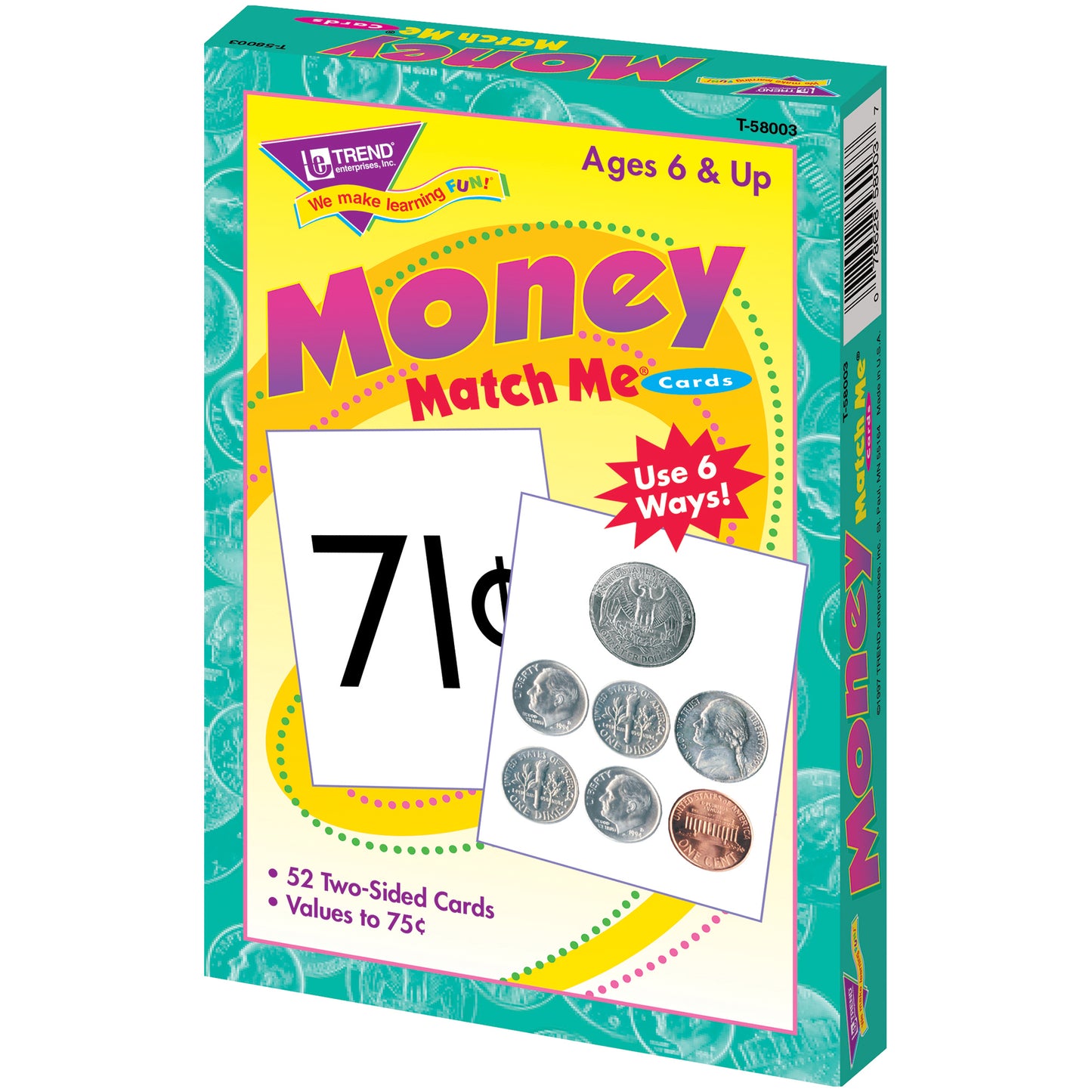 Money Match Me® Cards, 6 Sets