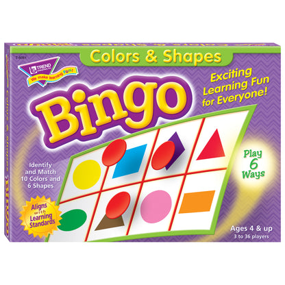 Colors & Shapes Bingo Game