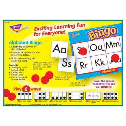 (3 EA) BINGO ALPHABET AGES 4 & UP