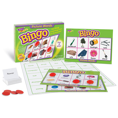 (3 EA) BINGO PICTURE WORDS AGES 5 & UP