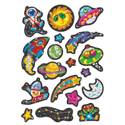 Sparkly Space Stuff Sparkle Stickers®, 36 Per Pack, 6 Packs