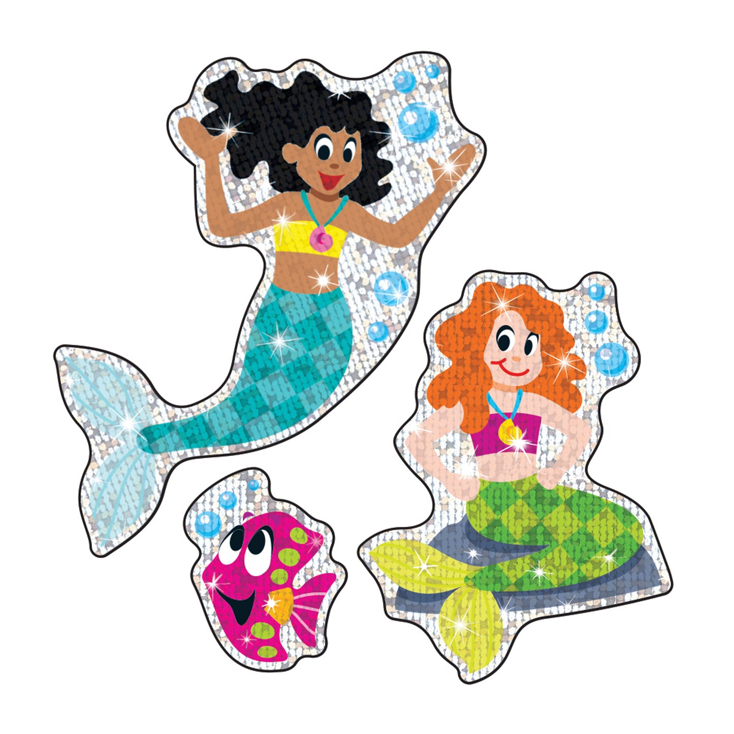 Mermaids & Friends Sparkle Stickers®, 18 Count