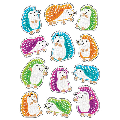 Colorful Hedgehogs Sparkle Stickers®, 24 Per Pack, 6 Packs